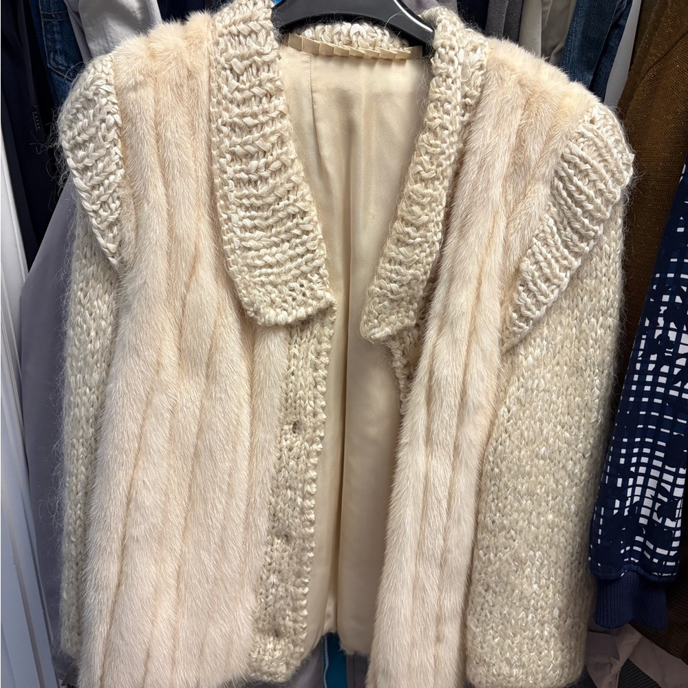 Vintage Elegant Cream Women's Jacket